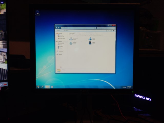 a screenshot of windows 7 installed